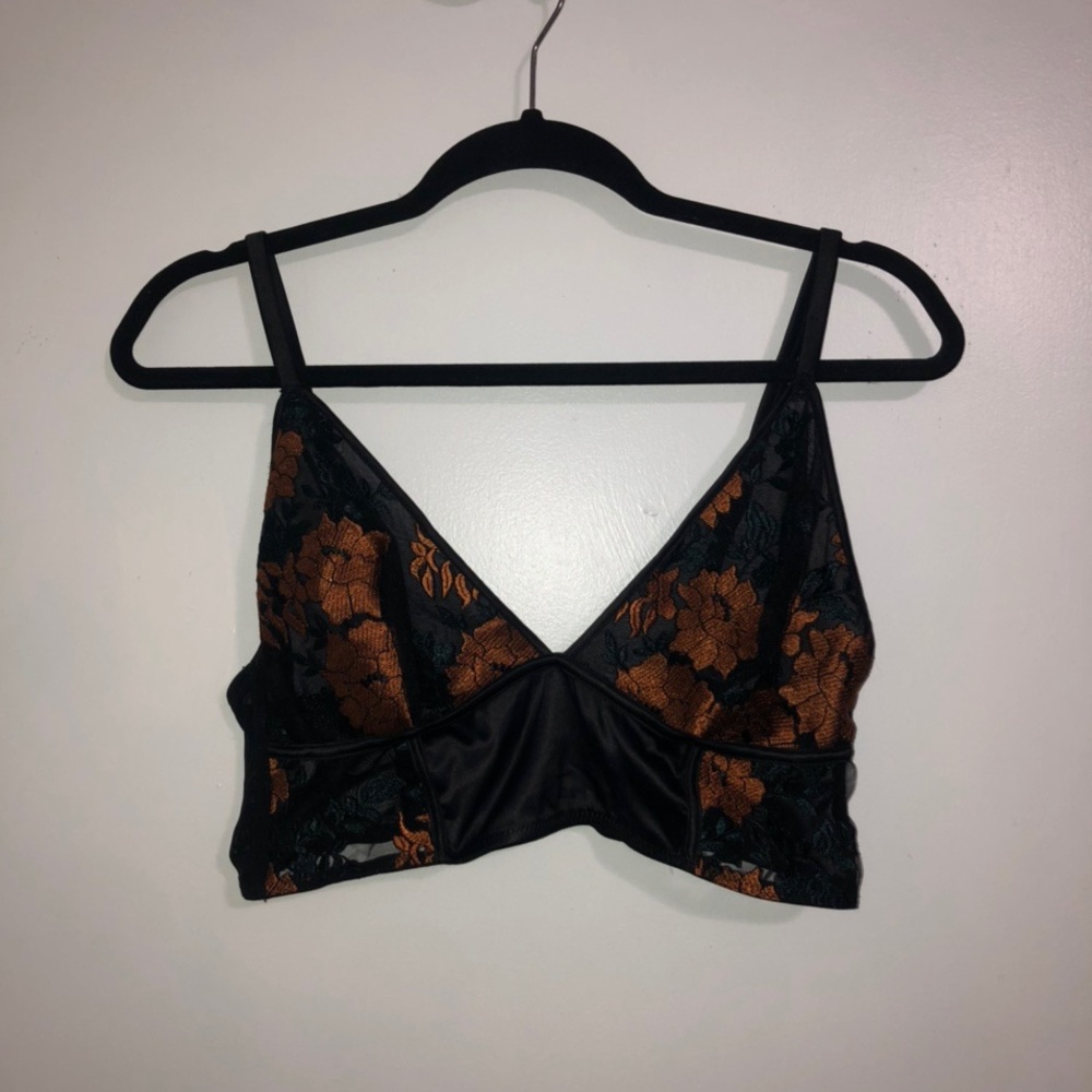 Mesh flower Bralette